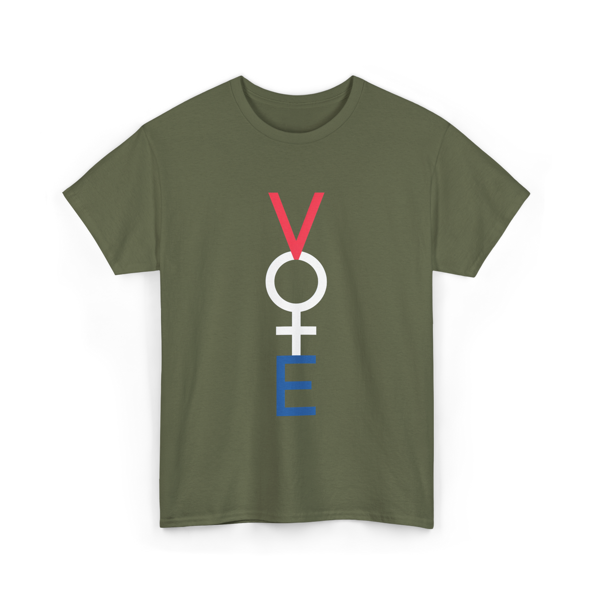 Vote Woman Empowerment T-Shirt - Military Green