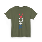 Vote Woman Empowerment T-Shirt - Military Green