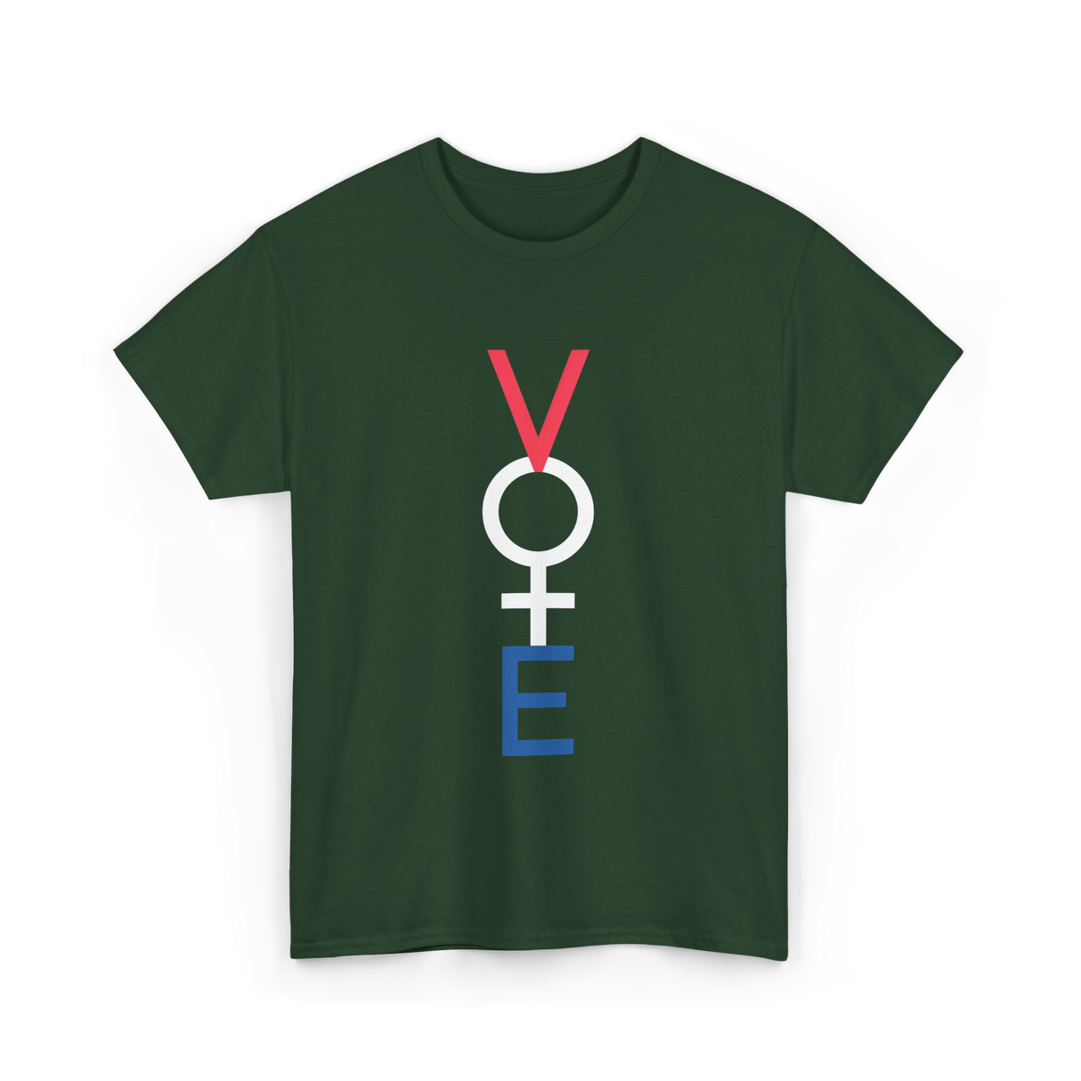 Vote Woman Empowerment T-Shirt - Forest Green