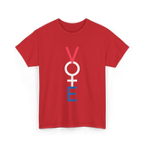 Vote Woman Empowerment T-Shirt - Red