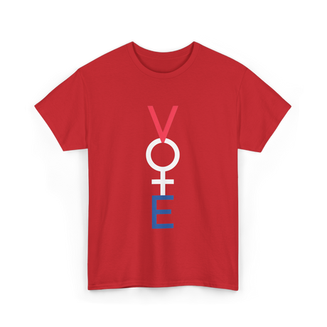 Vote Woman Empowerment T-Shirt - Red