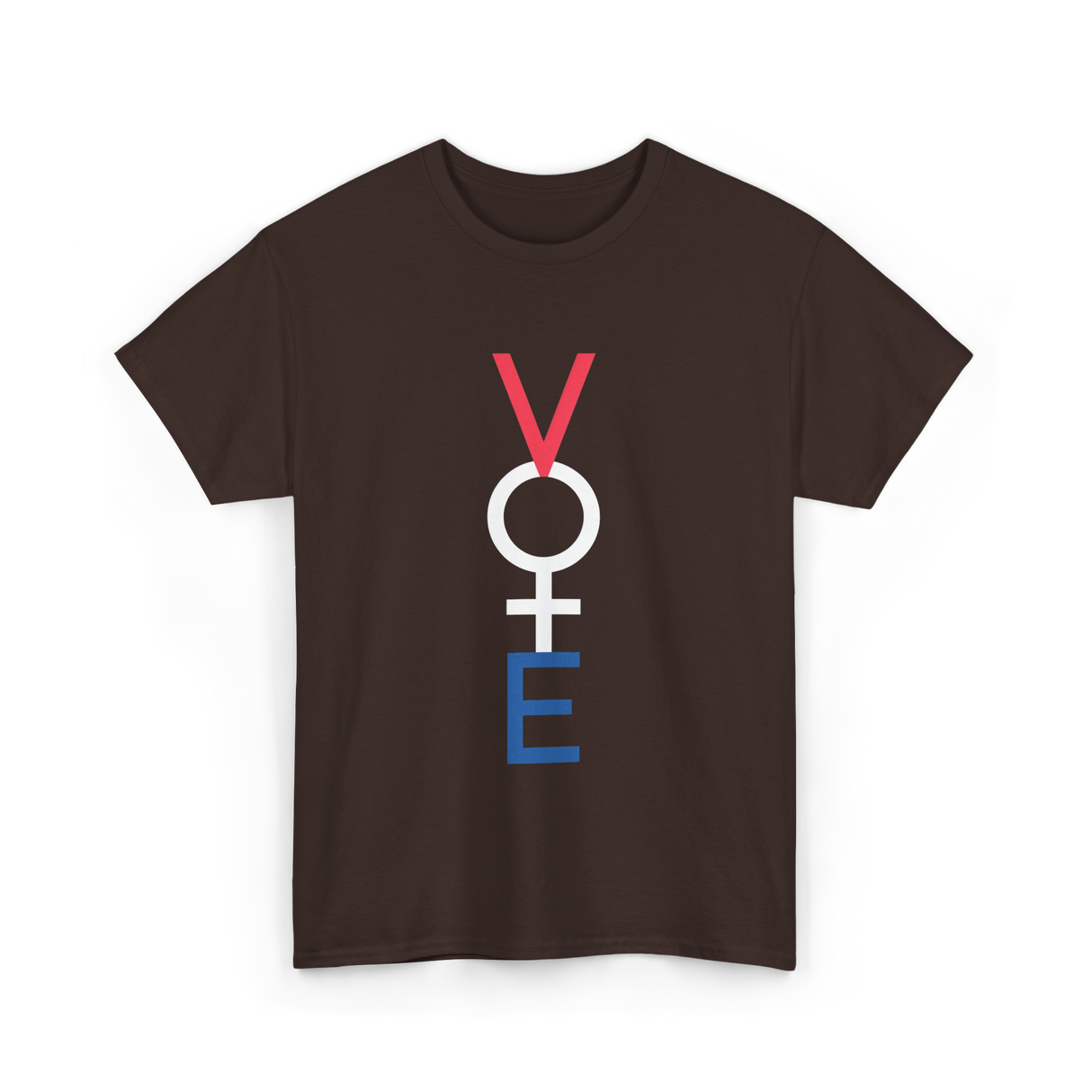 Vote Woman Empowerment T-Shirt - Dark Chocolate