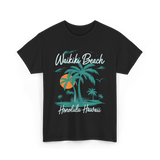 Waikiki Beach Honolulu Hawaii T-Shirt - Black