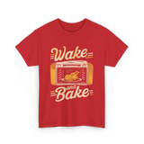 Wake and Bake Cooking Chef T-Shirt - Red