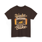 Wake and Bake Cooking Chef T-Shirt - Dark Chocolate