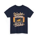 Wake and Bake Cooking Chef T-Shirt - Navy