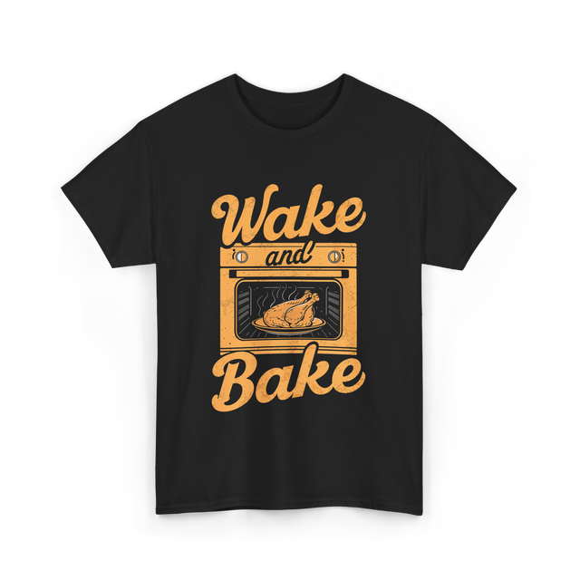 Wake and Bake Cooking T-Shirt - Black