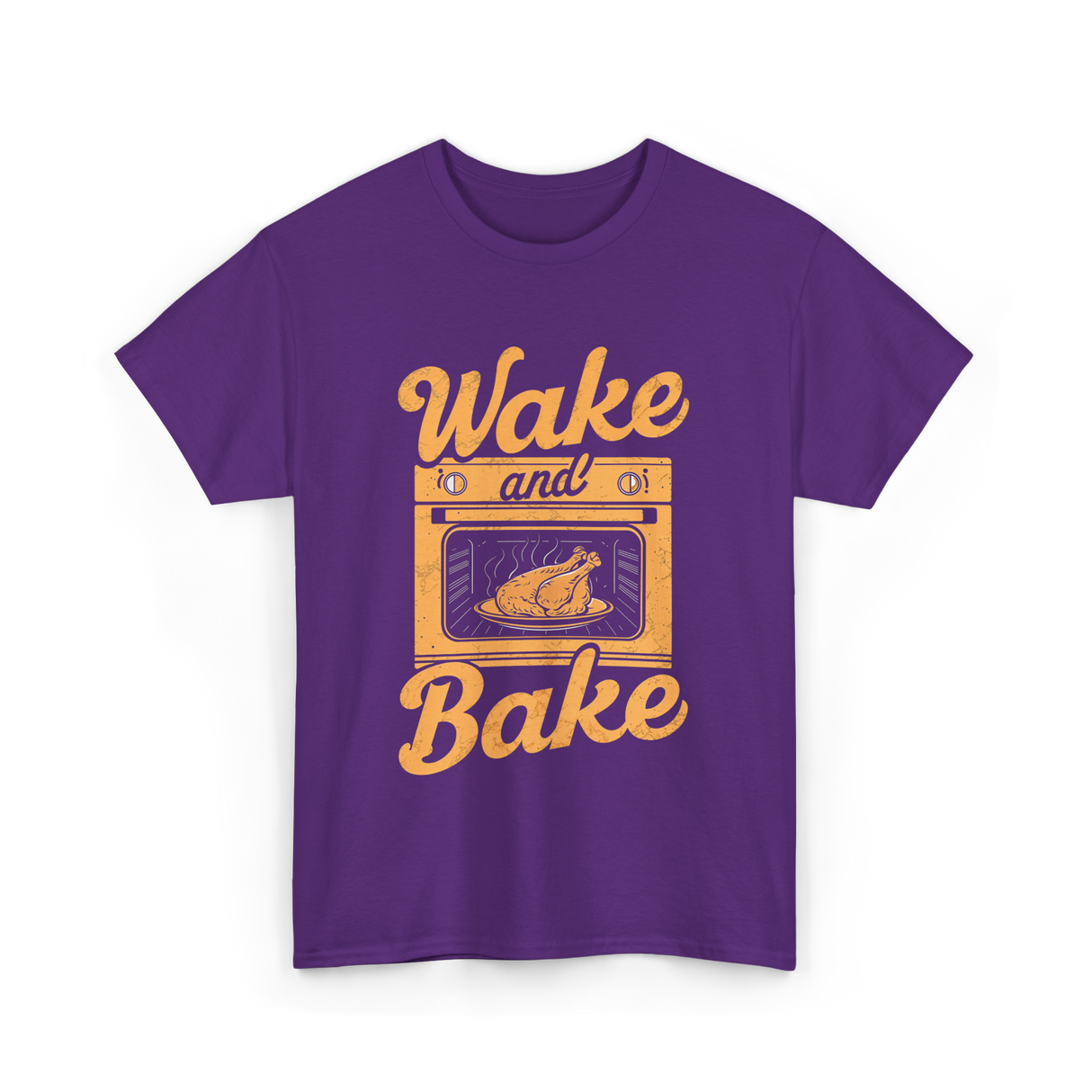 Wake and Bake Cooking T-Shirt - Purple