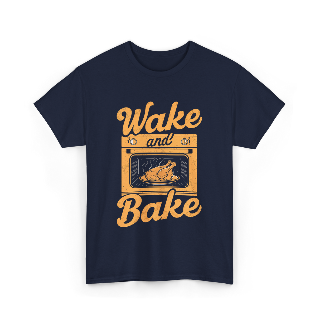 Wake and Bake Cooking T-Shirt - Navy