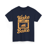 Wake and Bake Cooking T-Shirt - Navy