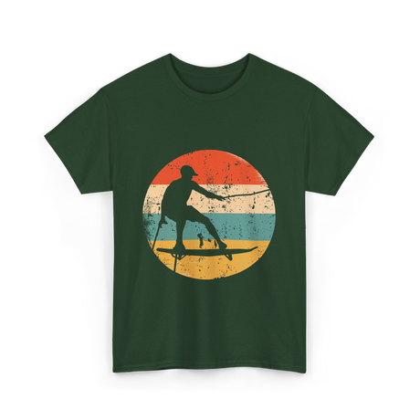 Wakeboarding Retro Wakeboarder T-Shirt - Forest Green