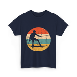 Wakeboarding Retro Wakeboarder T-Shirt - Navy