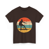 Wakeboarding Retro Wakeboarder T-Shirt - Dark Chocolate