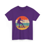 Wakeboarding Retro Wakeboarder T-Shirt - Purple