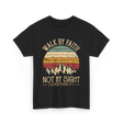 Walk Not By Sight Christian T-Shirt - Black