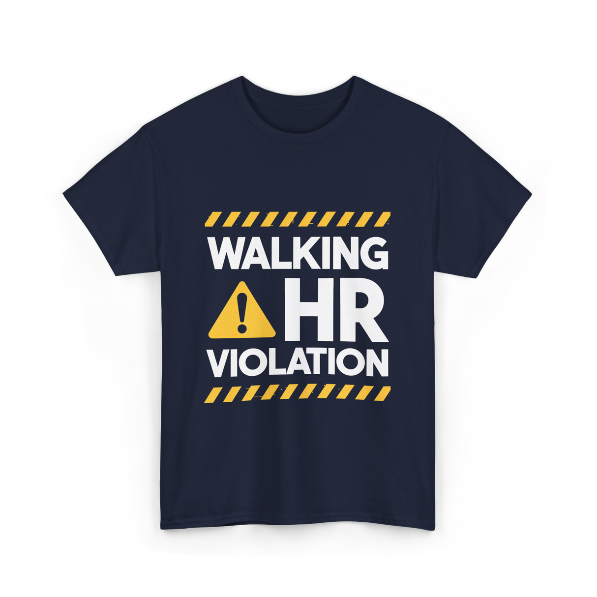 Walking HR Violation HR T-Shirt - Navy