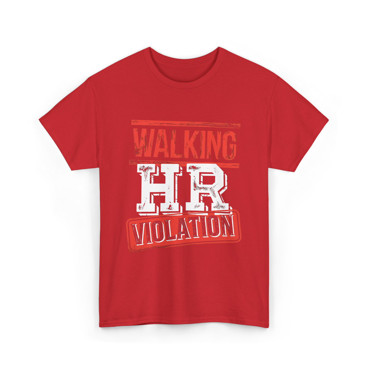 Walking HR Violation HR T-Shirt - Red