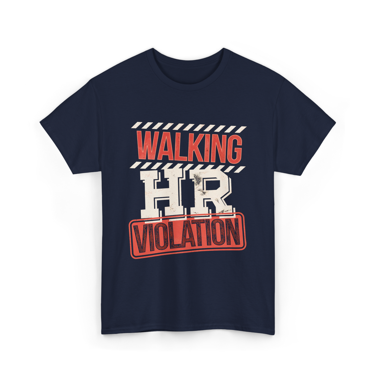 Walking HR Violation HR T-Shirt - Navy