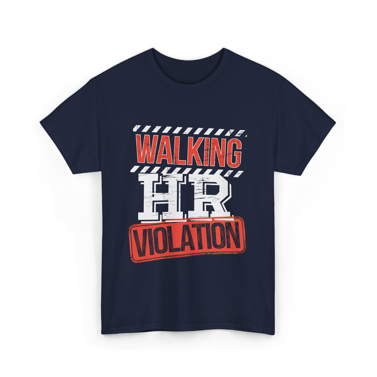 Walking HR Violation HR T-Shirt - Navy