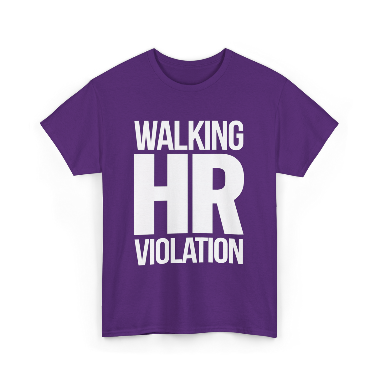 Walking HR Violation HR T-Shirt - Purple