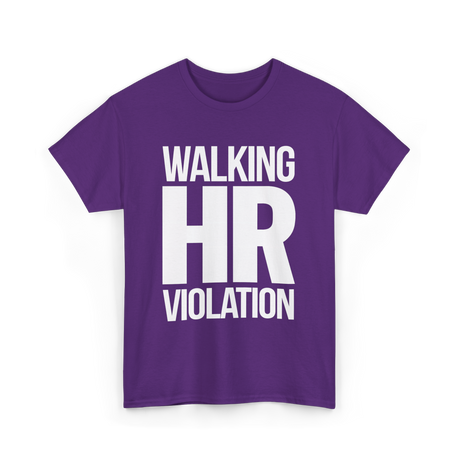 Walking HR Violation HR T-Shirt - Purple