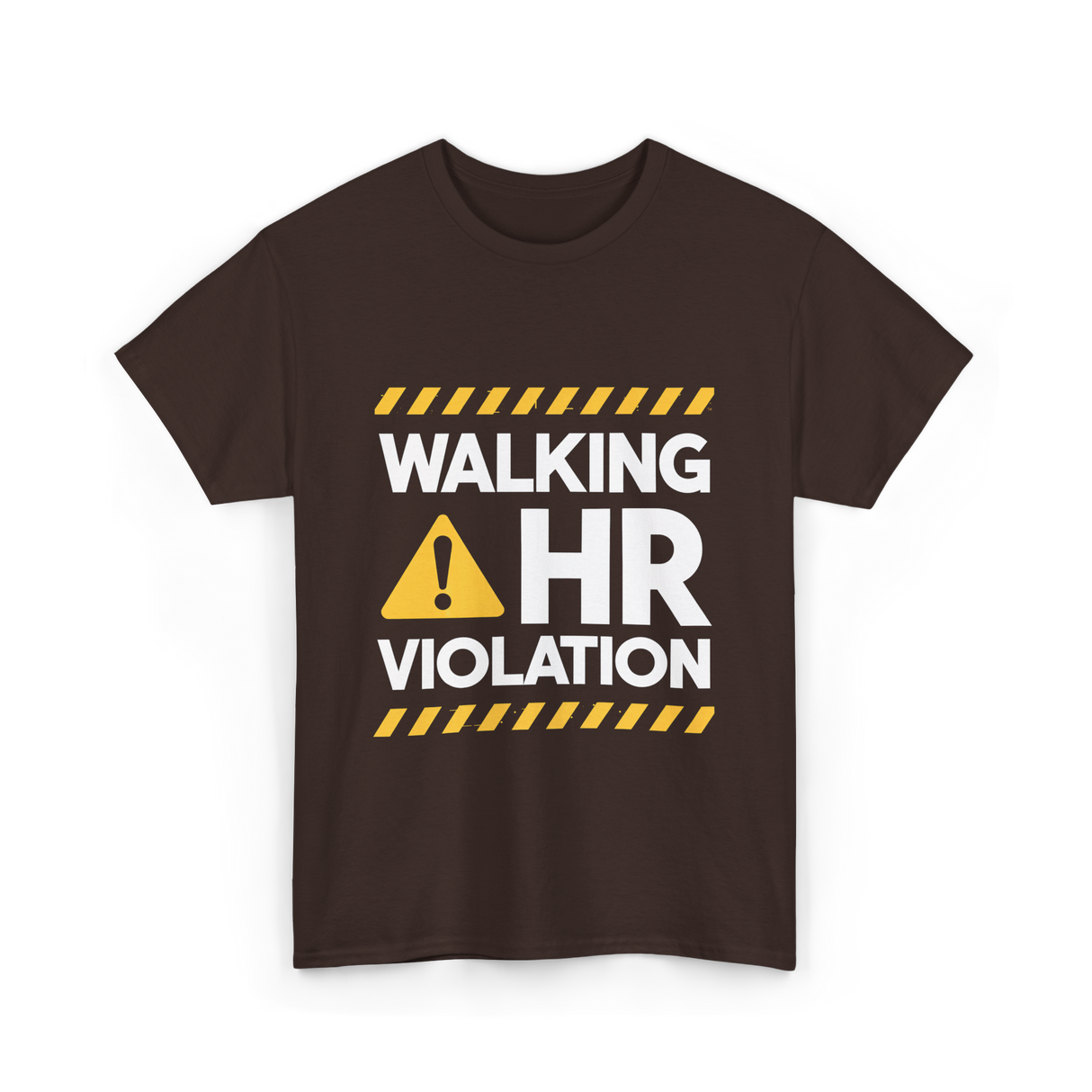 Walking HR Violation HR T-Shirt - Dark Chocolate