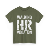 Walking Violation T-Shirt - Military Green