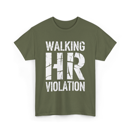 Walking Violation T-Shirt - Military Green