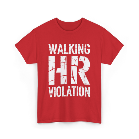 Walking Violation T-Shirt - Red