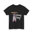 Wanna Hang Bat Halloween T-Shirt - Black