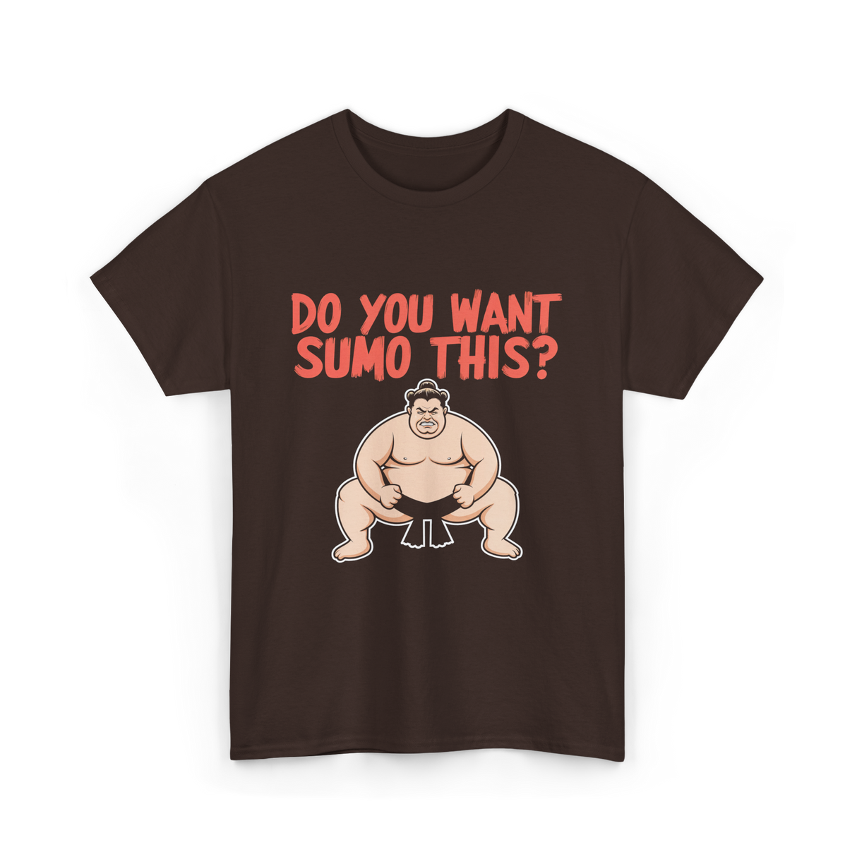 Want Sumo T-Shirt - Dark Chocolate