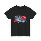 Washington Riding Shark Independence T-Shirt - Black