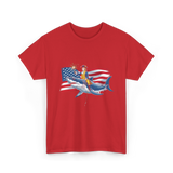 Washington Riding Shark Independence T-Shirt - Red