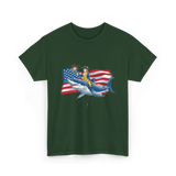 Washington Riding Shark Independence T-Shirt - Forest Green