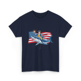 Washington Riding Shark Independence T-Shirt - Navy