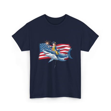 Washington Riding Shark Independence T-Shirt - Navy