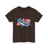 Washington Riding Shark Independence T-Shirt - Dark Chocolate