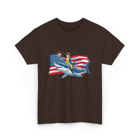 Washington Riding Shark Independence T-Shirt - Dark Chocolate