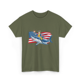 Washington Riding Shark Independence T-Shirt - Military Green