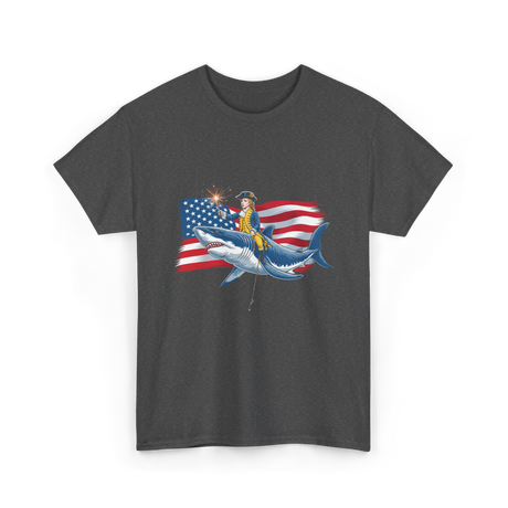 Washington Riding Shark Independence T-Shirt - Dark Heather