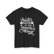 Water Aerobics Happy Hour Aqua T-Shirt - Black