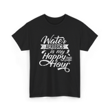 Water Aerobics Happy Hour Aqua T-Shirt - Black