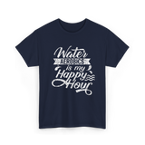 Water Aerobics Happy Hour Aqua T-Shirt - Navy