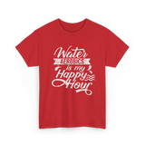 Water Aerobics Happy Hour Aqua T-Shirt - Red