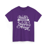 Water Aerobics Happy Hour Aqua T-Shirt - Purple