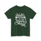 Water Aerobics Happy Hour Aqua T-Shirt - Forest Green