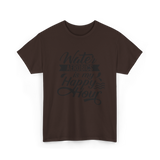 Water Aerobics Happy Hour Hobby T-Shirt - Dark Chocolate