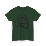 Water Aerobics Happy Hour Hobby T-Shirt - Forest Green