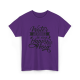 Water Aerobics Happy Hour Hobby T-Shirt - Purple