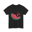 Watermelon Slice Summer Fruit Lovers T-Shirt - Black